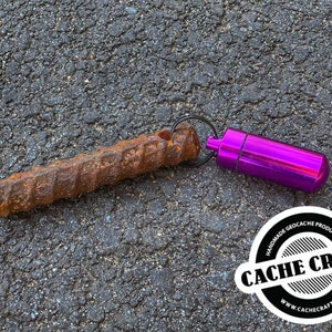 Geocache Rebar Container | Devious | Evil | Trick | Tricky | Geocaching | Sneaky | Parking Curb