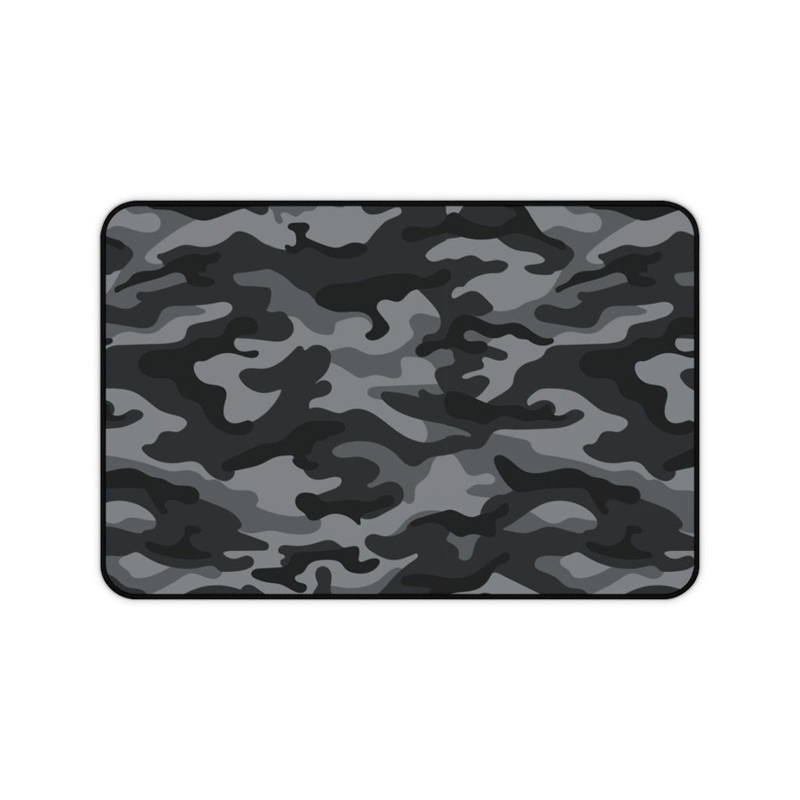 Black Camo Desk Mat Desk Mat for Gaming Black and White Etsy