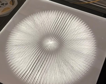 Penplotter-Acryl-Fusion - enigmatic sphere ac2 - Lichtkunst - penplotart