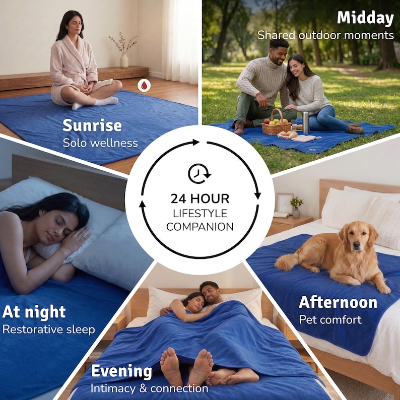 GRIPME waterproof blanket 100x70cm care instructions, machine wash cold tumble dry low, easy care polar fleece intimacy blanket with non-slip grip dots
