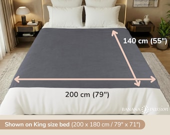 XL Non Slip Waterproof Sex Blanket 200x140cm 79x55in, Grip Dot Queen Bed Mat, Thin Fast Drying, Couples Intimacy, Quick Drying
