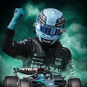 George Russell F1 2024 - A4 oder A3 Poster