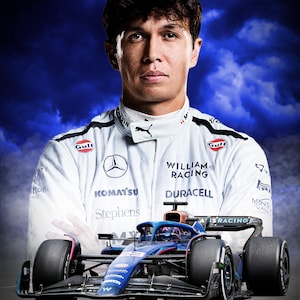 Alex Albon F1 2025 - A4 or A3 Poster
