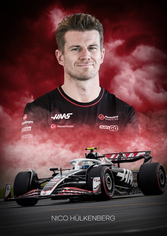 ニコ・ヒュルケンベルグ F1 2024 - A4 または A3 ポスター - Etsy 日本
