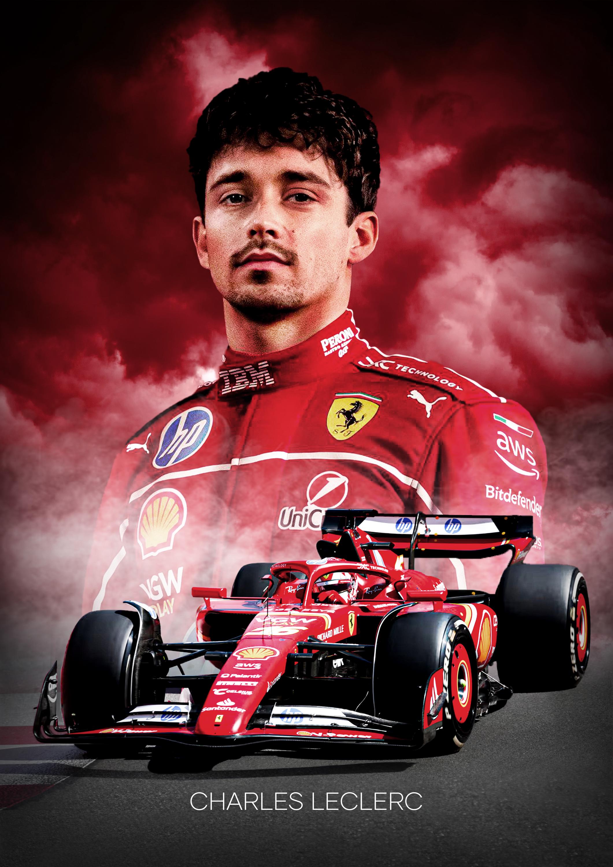 AUTOGRAPH CHARLES LECLERC Autografo Pilota 16 Formula 1 Ferrari Foto Hand Signed EUR 34,99 - FR