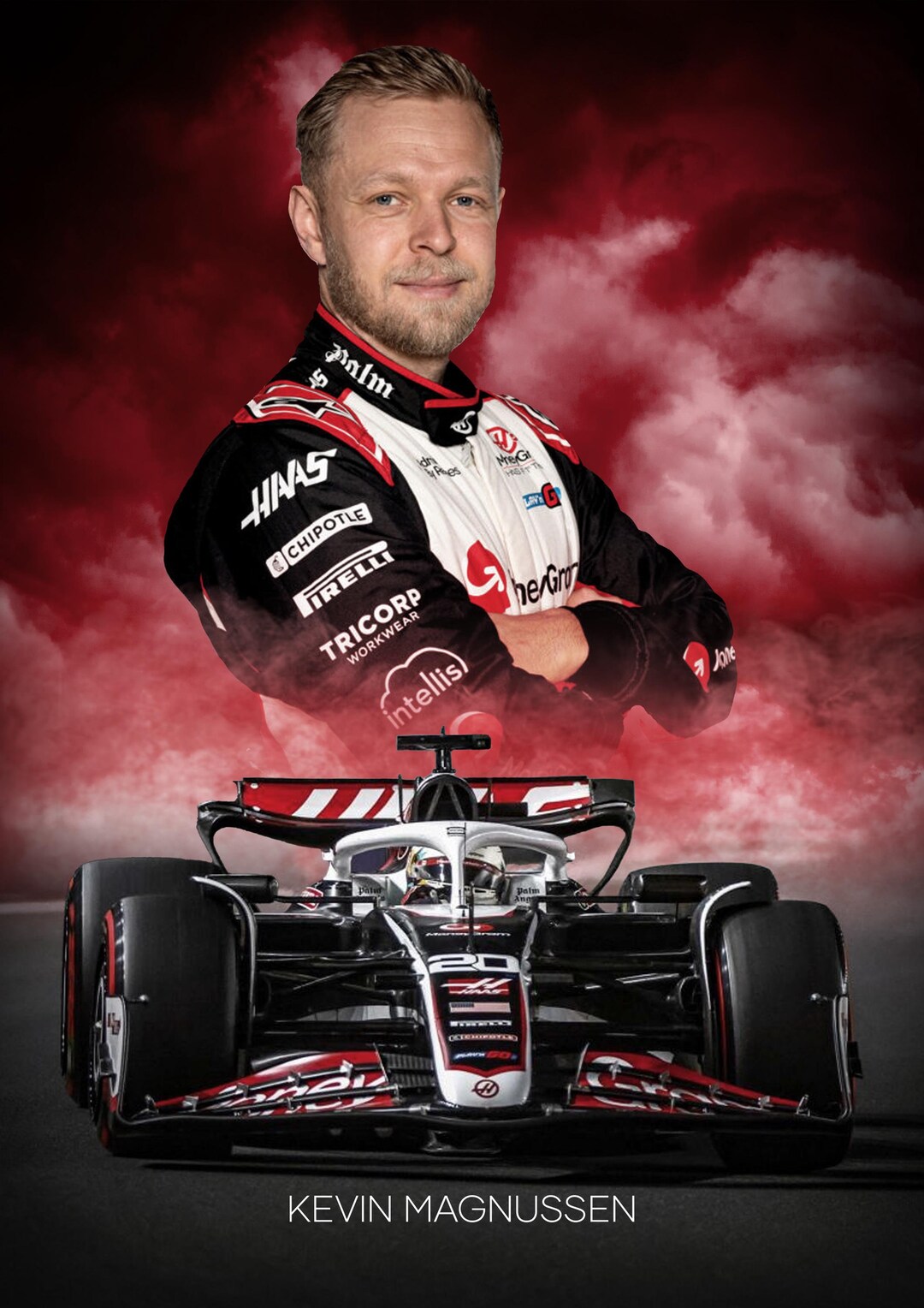 Kevin Magnussen F1 2024 - A4 or A3 Poster - Etsy