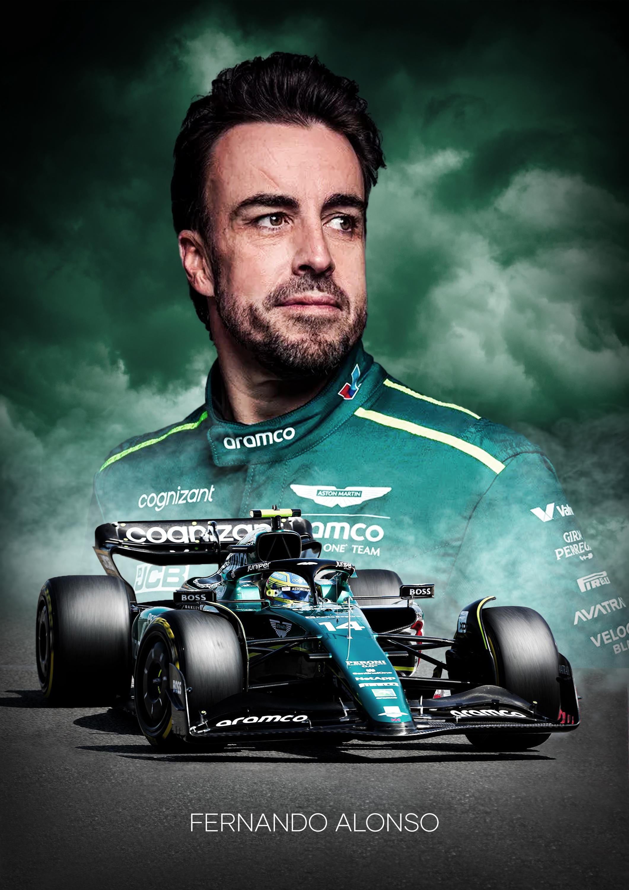 Fernando Alonso 直筆サイン McLaren Honda ポスター Fernando Alonso 直筆サイン McLaren Honda ポスター Fernando