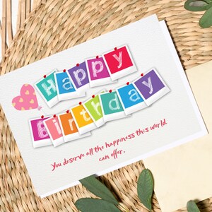 Happy Birthday Friend Birthday Card Friend Birthday Card - Etsy
