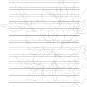Lined Journal .printable Lined PDF.PDF Print Journal. 50 - Etsy
