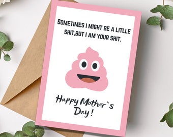 Rude mothers day card | Funny mothers day card | Mothers Day card | Mom joke card | Funny mom card