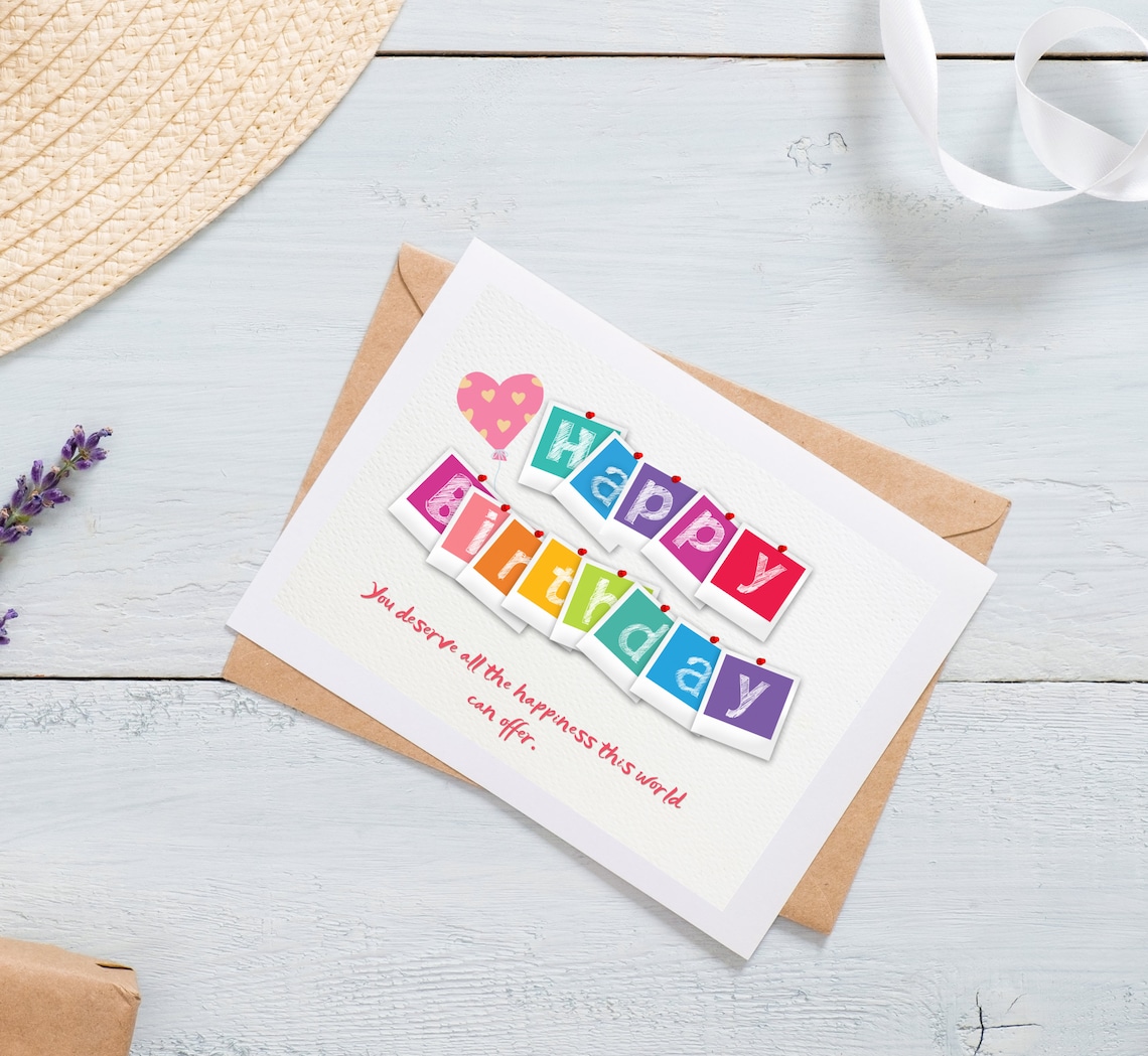Happy Birthday Friend Birthday Card Friend Birthday Card - Etsy