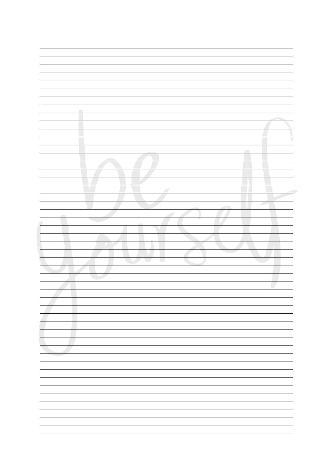 Lined Journal .printable Lined PDF.PDF Print Journal. 50 - Etsy