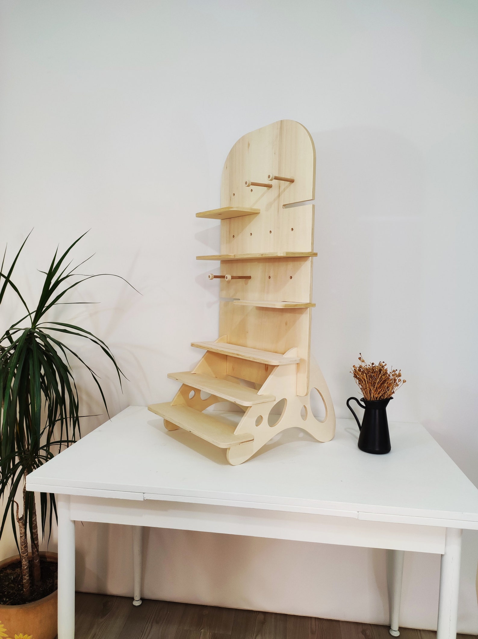 Pebble Mini /wooden Shelf Tiered Display Retail Display Etsy