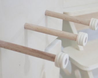 Set of 5 Pegs, wooden shelf, tiered display, retail display, collapsible stand, market stall, retail shelves, craft fair, vendor stand