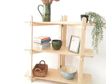 Tower Shelf ,wooden shelf, tiered display, retail display, collapsible stand, market stall, retail shelves, craft fair, vendor stand