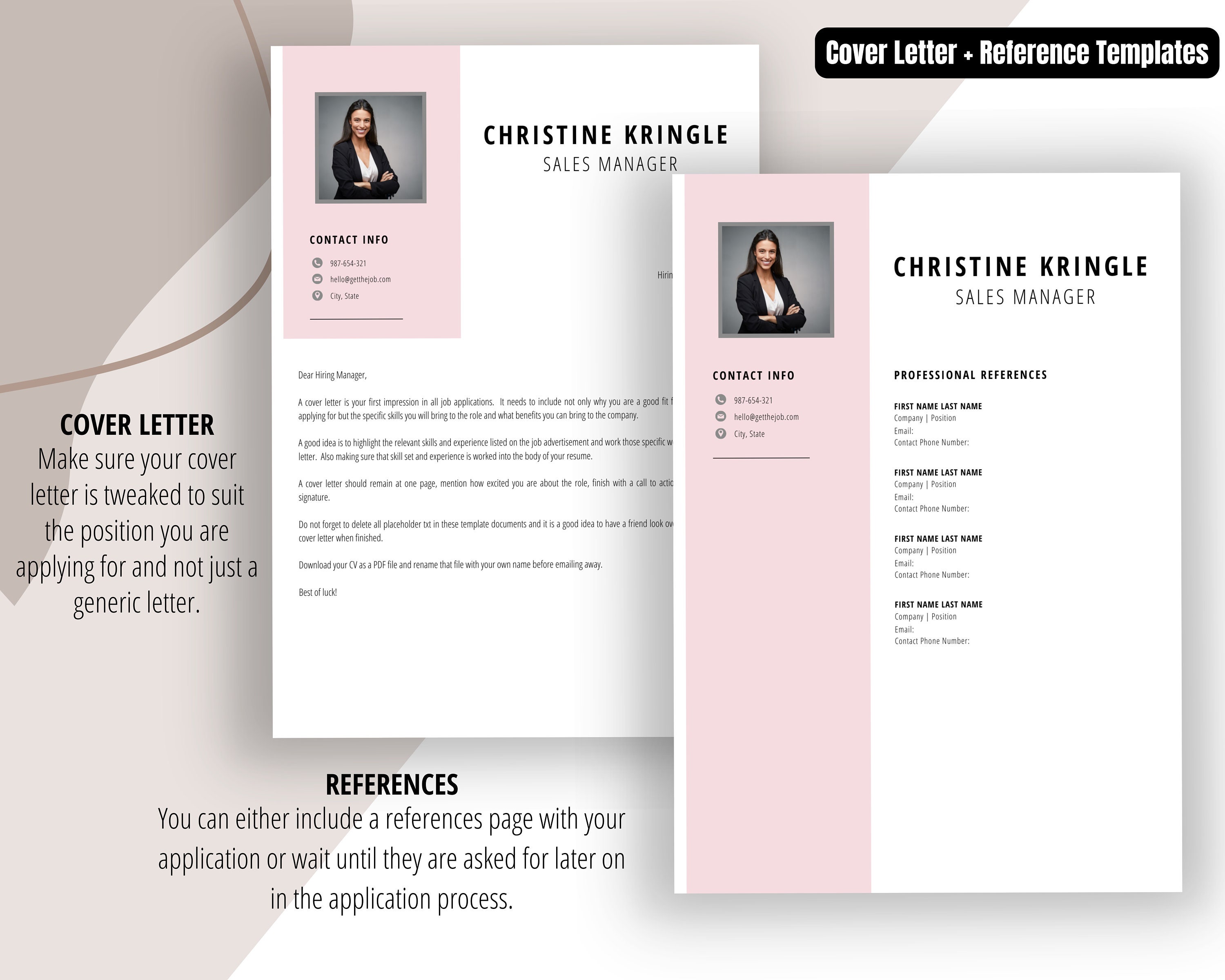 Canva Cv Template CV Creative Professional CV Cover - Etsy Canada