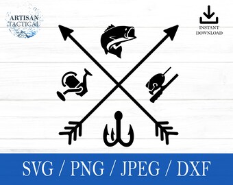 Bass Fishing svg, Bass SVG, Fish svg, png, dxf, jpeg, download digital, arquivo cortado, cricut, silhueta, Glowforge, presente para ele, artesanato