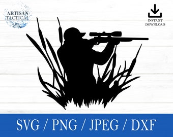 Deer Hunter svg, Deer Hunting SVG, Hunting svg, png, dxf, jpeg, Digital download, Cricut, Silhouette, Glowforge, Gift For Him, Craft