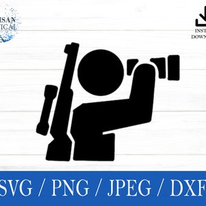 Deer Hunter svg, Deer Hunting SVG, Hunting svg, png, dxf, jpeg, Digital download, Cricut, Silhouette, Glowforge, Gift For Him, Craft