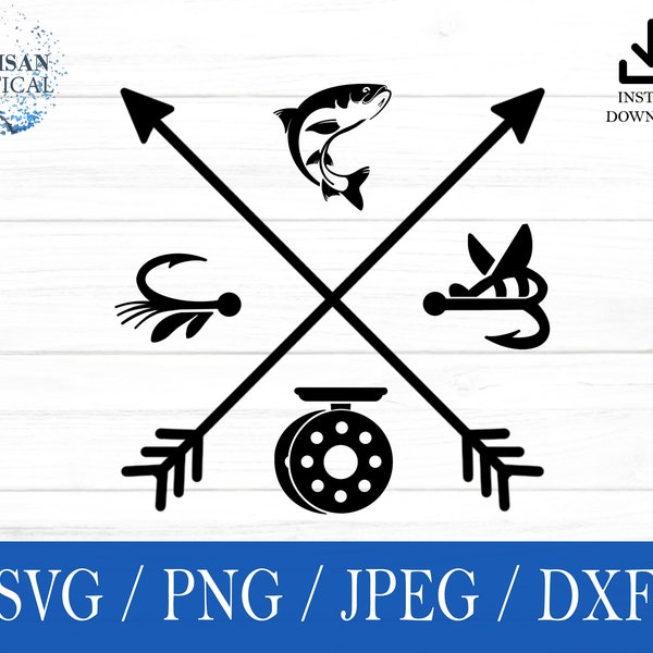 Fly Fishing svg, Fly Fisherman SVG, Fish svg, png, dxf, jpeg, digital download, Cut File, Cricut, Silhouette, Glowforge, Gift For Him, Craft