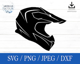 Helmet svg, Dirtbike Helmet SVG, Biking svg, png, dxf, jpeg, digital download, Cut File, Cricut, Silhouette, Glowforge, Gift For Him, Craft