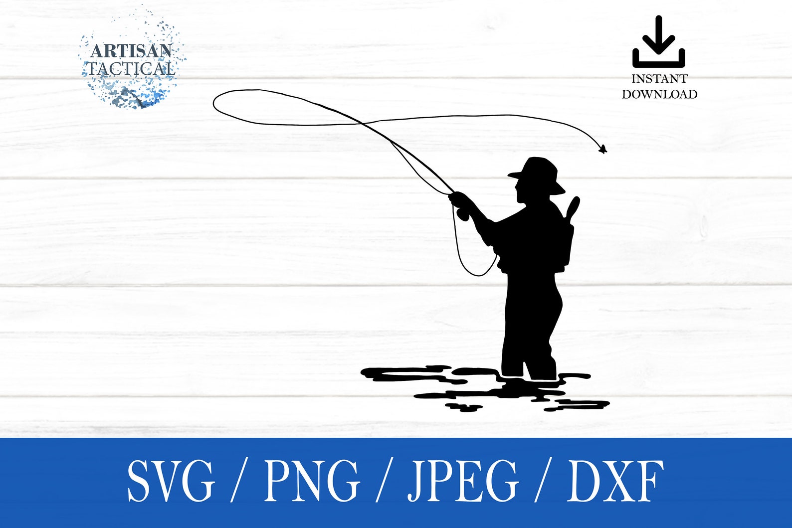 Fly Fishing Svg Fly Fisherman SVG Fish Svg Png Dxf Jpeg Etsy