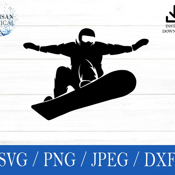 Snowboarder svg, Snowboarding SVG, Mountain svg, png, dxf, jpeg, Digital File, Cut File, Cricut, Silhouette, Glowforge, Gift For Him, Craft