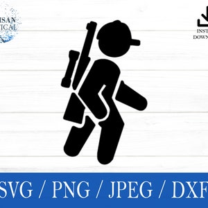 Deer Hunter svg, Deer Hunting SVG, Hunting svg, png, dxf, jpeg, Digital download, Cricut, Silhouette, Glowforge, Gift For Him, Craft