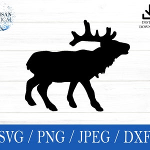 Reindeer svg, Animal SVG, Christmas svg, png, dxf, jpeg, digital download, Cut File, Cricut, Silhouette, Glowforge, Gift For Him, Craft