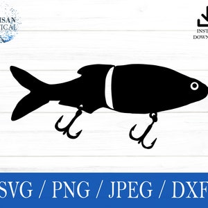 Fishing Lure svg, Fishing SVG, Fish svg, png, dxf, jpeg, digital download, Cut File, Cricut, Silhouette, Glowforge, Gift For Him, Craft