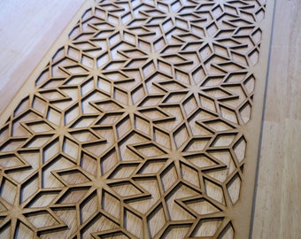 Geometric Star Decorative Screen for Radiator Cabinets | Laser-cut Panel | 2FT x 4FT | 3mm/6mm | Home Decor and Wall Art 0008