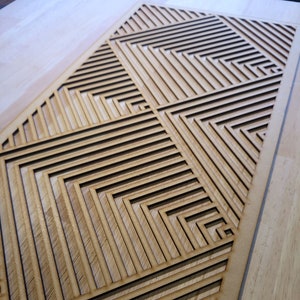 Herringbone Decorative Screen for Radiator Cabinets | Laser-cut Panel | 2FT x 4FT | 3mm/6mm | Home Decor and Wall Art 0007