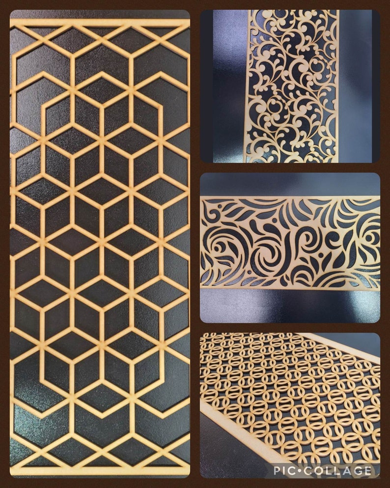 Water Weave Decorative Screen for Radiator Cabinets Laser-cut Panel 2FT x 4FT 3mm/6mm Home Decor and Wall Art 0055 image 8