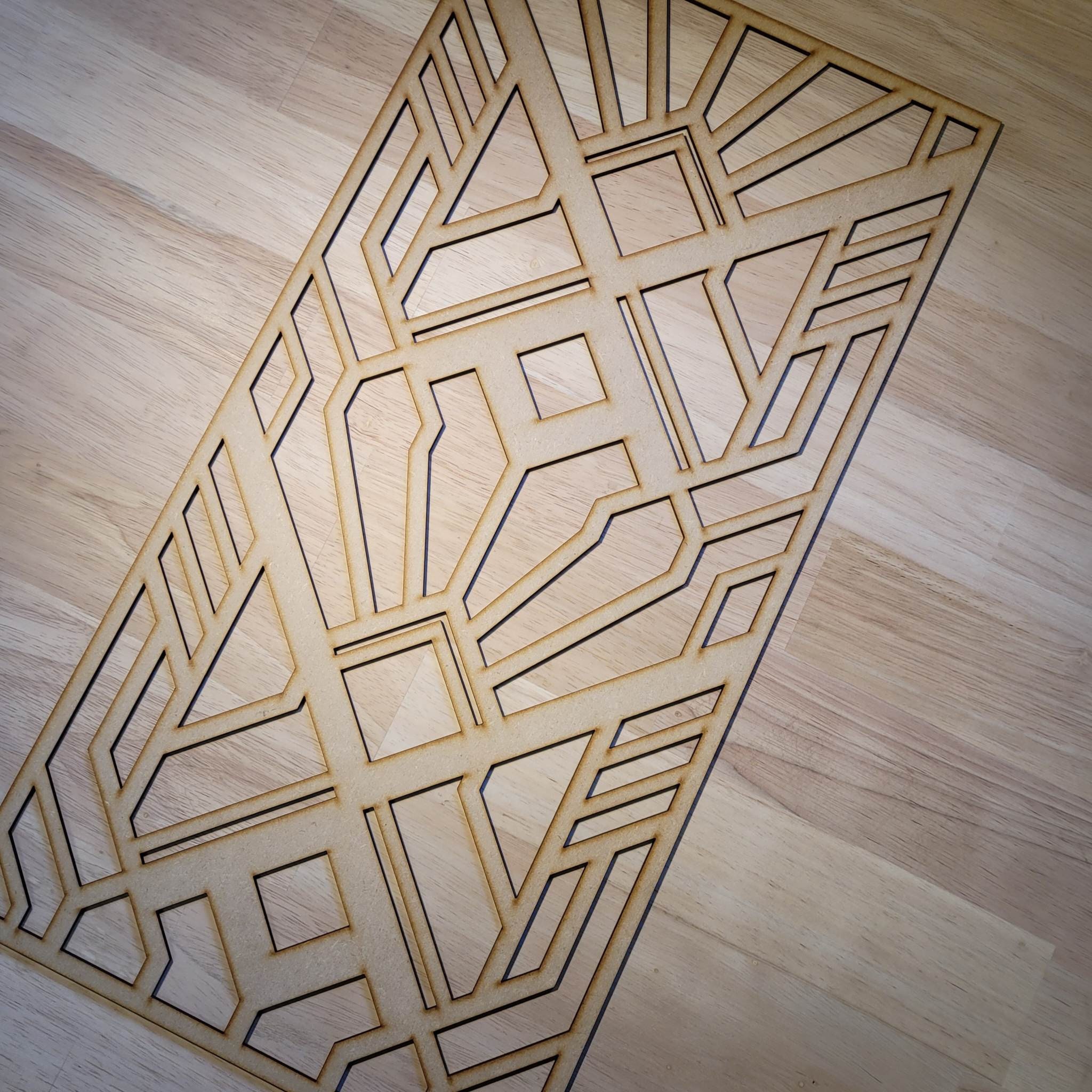Art Deco Radiator Screen: Laser Cut MDF Panel Many Sizes Fantasy Design ...