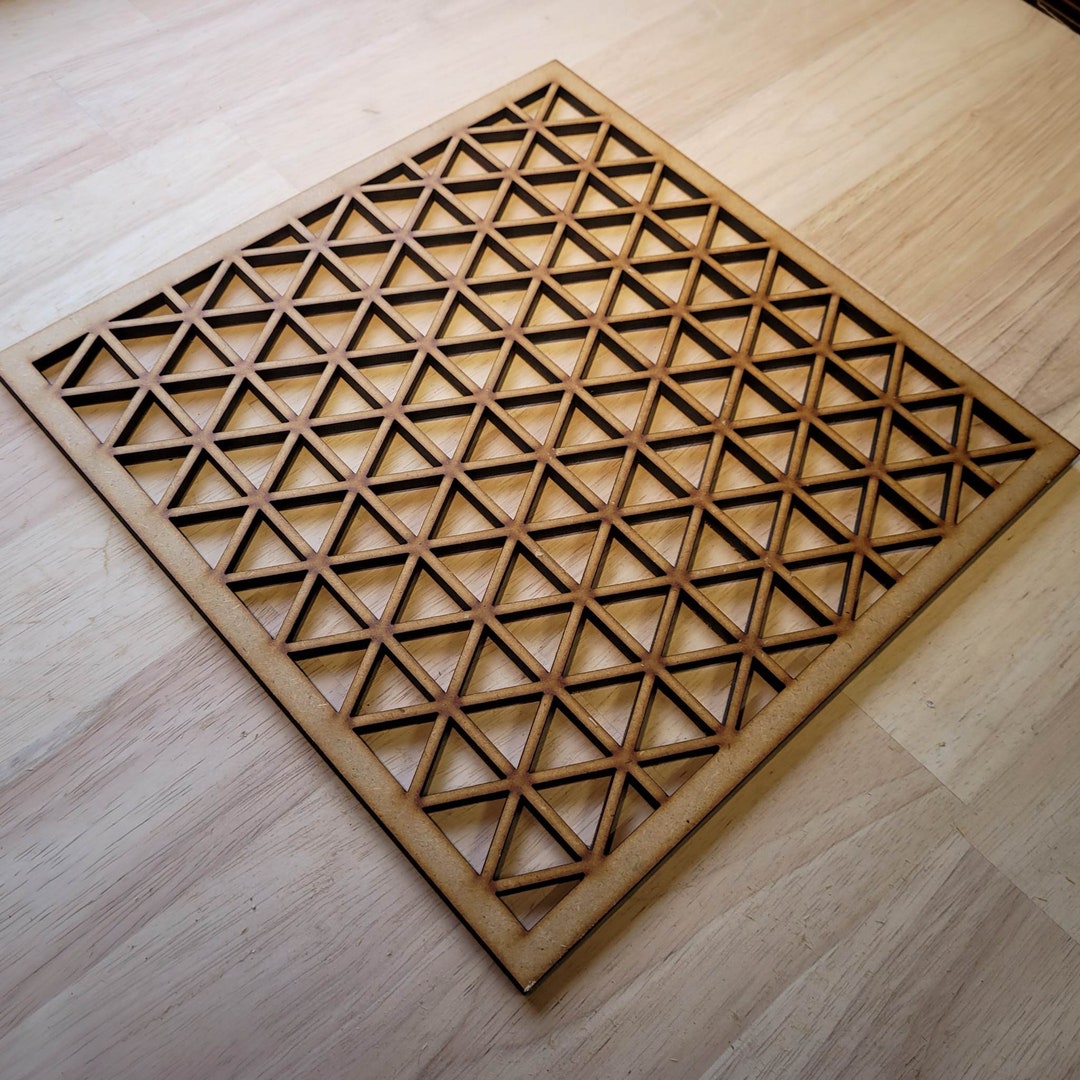Triangle Grille Radiator Cabinet Screen - Decorative Square MDF Panel ...