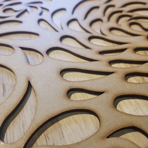 Water Drops Decorative Screen for Radiator Cabinets Laser-cut Panel 2FT ...