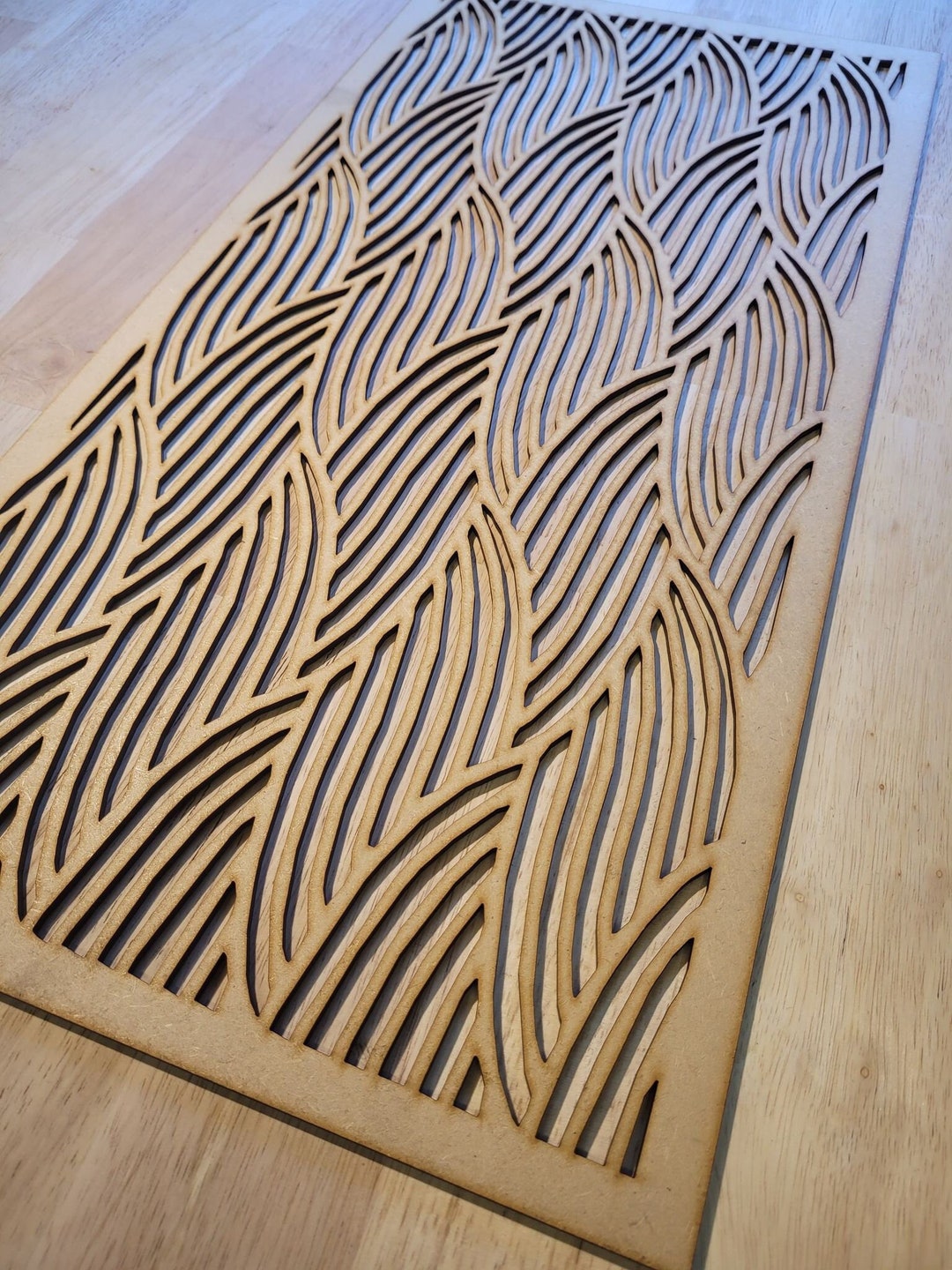Laser-cut Water Weave Panel: MDF Radiator Cabinet Screen (2FT X 4FT ...