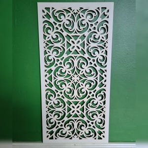 Floral Manor House Radiator Screen: Laser-Cut MDF Wall Art 0144