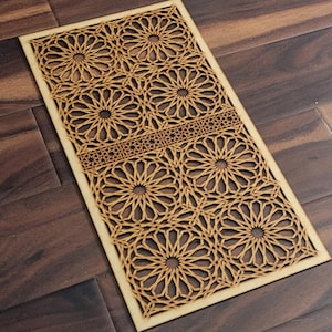 Moroccan Mandela Radiator Cabinet Screen: Laser-Cut MDF Wall Art 0222
