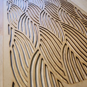 Water Weave Decorative Screen for Radiator Cabinets Laser-cut Panel 2FT x 4FT 3mm/6mm Home Decor and Wall Art 0055 image 4