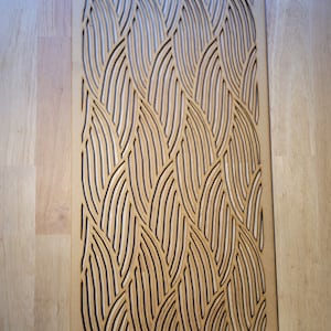 Water Weave Decorative Screen for Radiator Cabinets Laser-cut Panel 2FT x 4FT 3mm/6mm Home Decor and Wall Art 0055 image 2