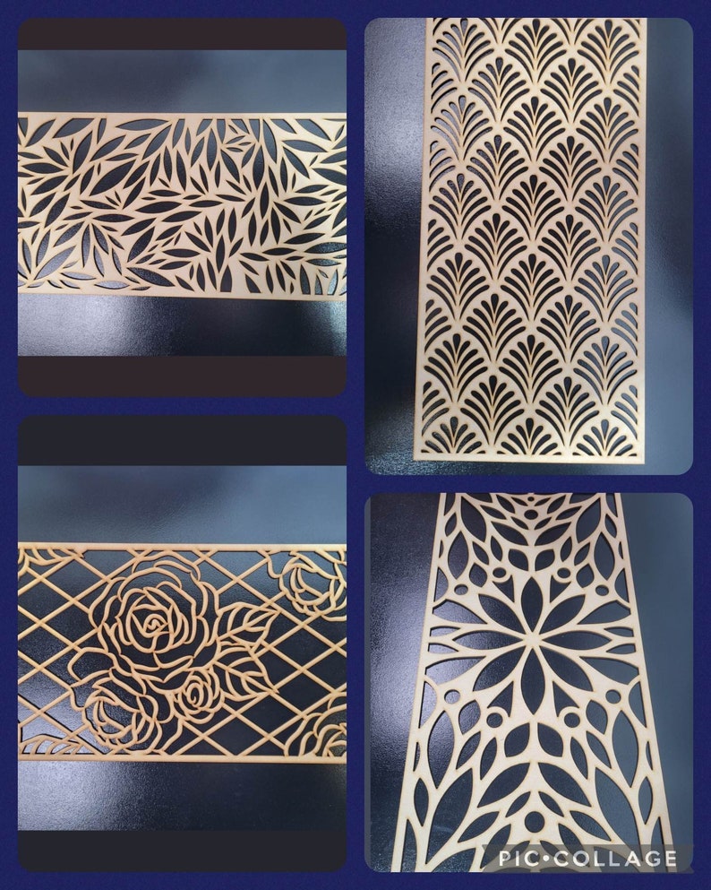 Water Weave Decorative Screen for Radiator Cabinets Laser-cut Panel 2FT x 4FT 3mm/6mm Home Decor and Wall Art 0055 image 6