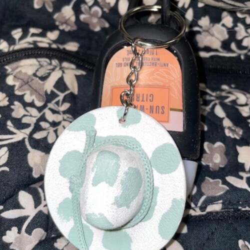 Cowboy Hat Rearview Mirror Charms Cowboy Keychain Western Etsy