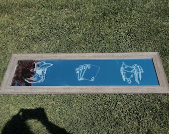 Western Hand Engraved Mirror