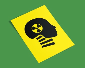 Nuclear Crash Test, DIN A3/A2/A1, Plakat, Poster, Text, Design, Grafik, Energy, Nuclear Energy, Energy Revolution, Dummy, Crash Test