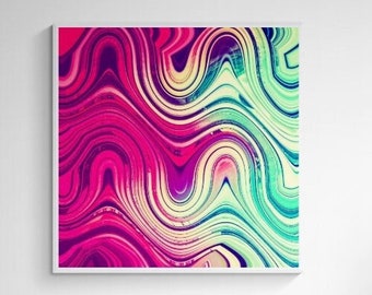 AFFORDABLE ART SALE- Pink & Green Abstract Wall Art- Limited Edition Fine Art Prints-Contemporary Art