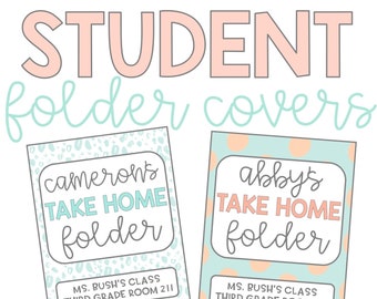 Pineapple Student Folder Covers l Editable