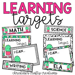 Cactus Learning Targets l Editable
