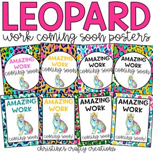 Rainbow Leopard Amazing Work Coming Soon Posters