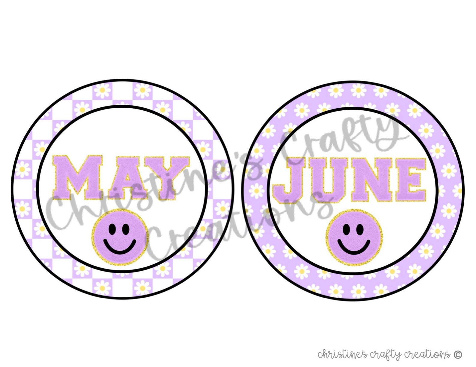 Retro Daisy Birthday Chart L Editable - Etsy
